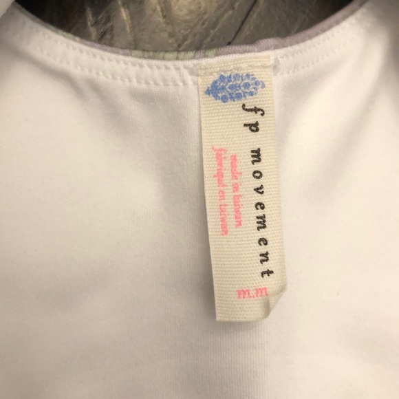 NEW! FP MOVEMENT wave crush yoga sports lime bra retro green bralette bralet​ - Picture 5 of 6